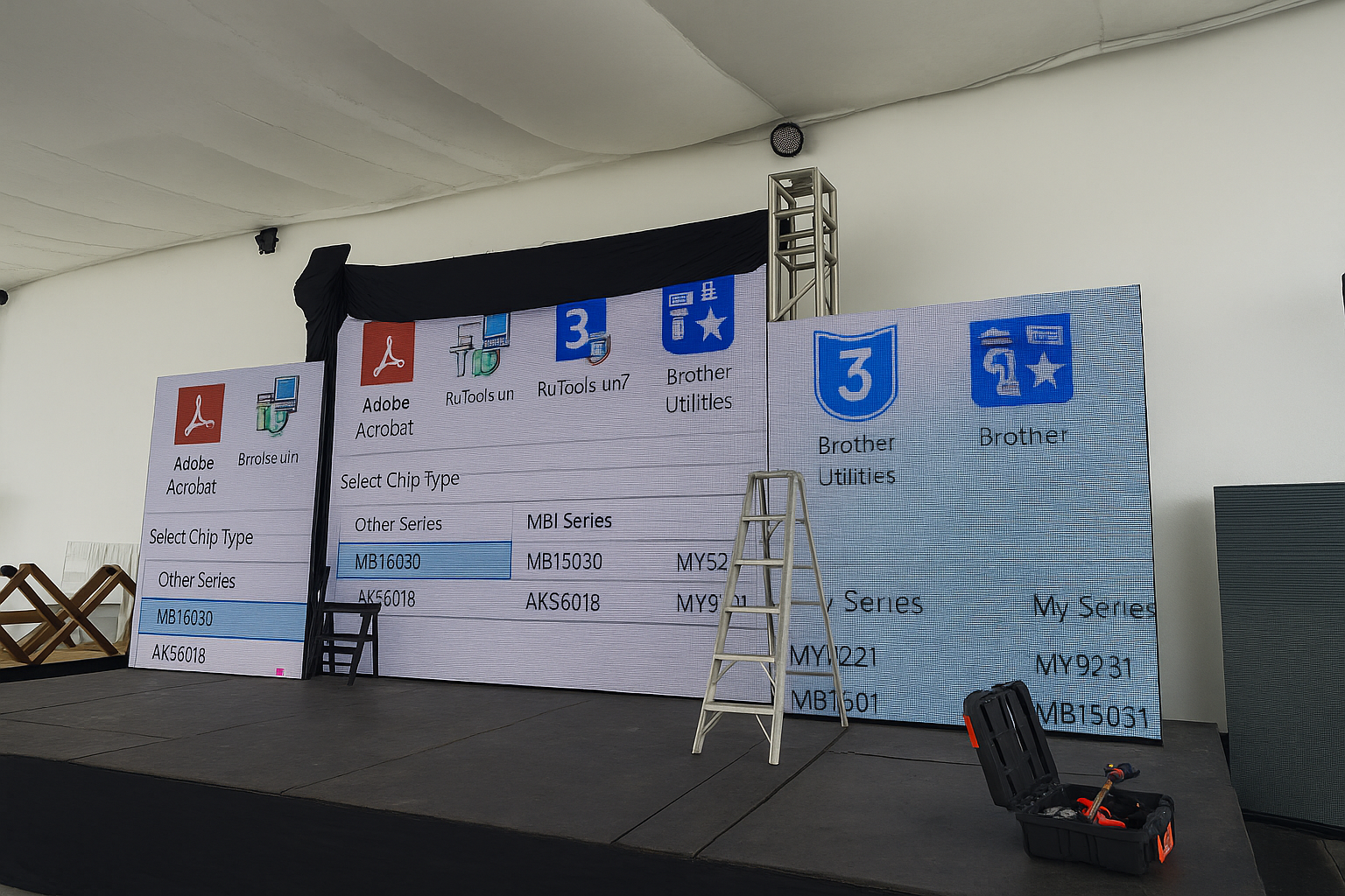 Mantenimiento de espectacular LED